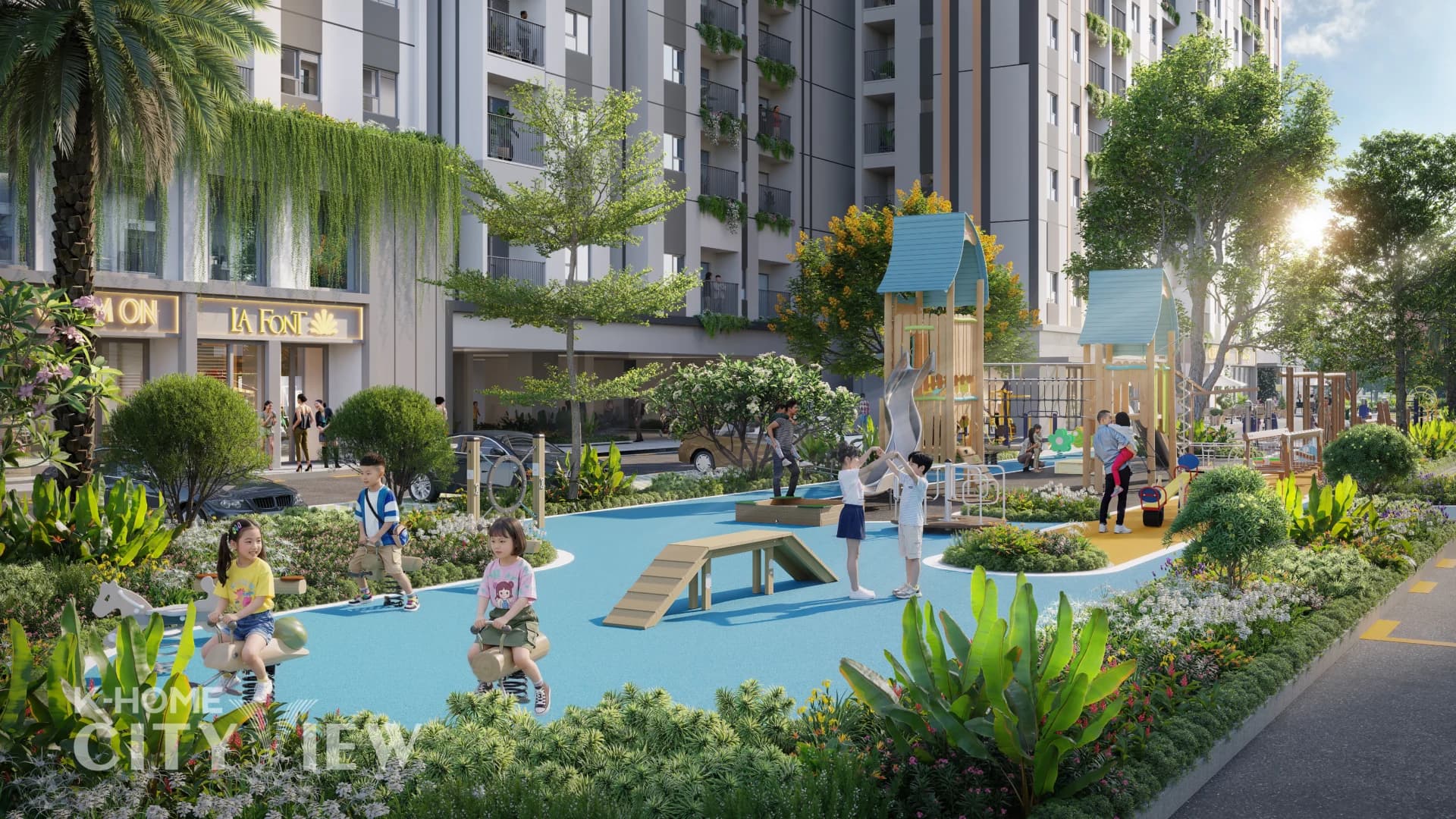 Phối cảnh K-Home City View Công Viên